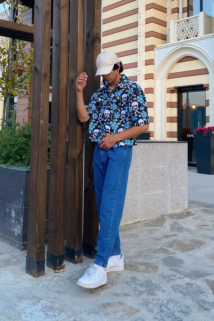 Basic Navy Blue Mom Jean
