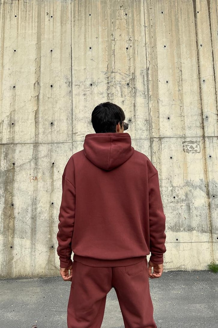 Basic Outfit Bordo Eşofman Takımı