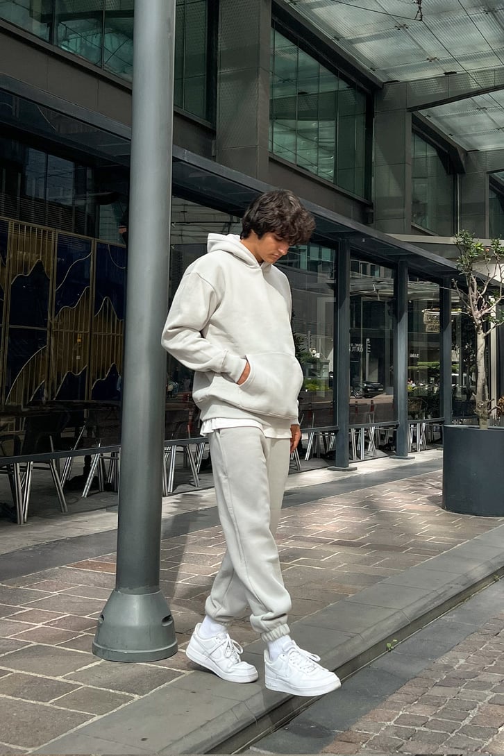 Basic Outfit Buz Gri Eşofman Takımı