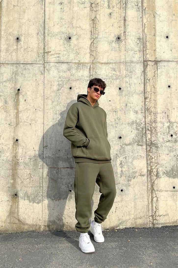 Basic Outfit Haki Eşofman Takımı