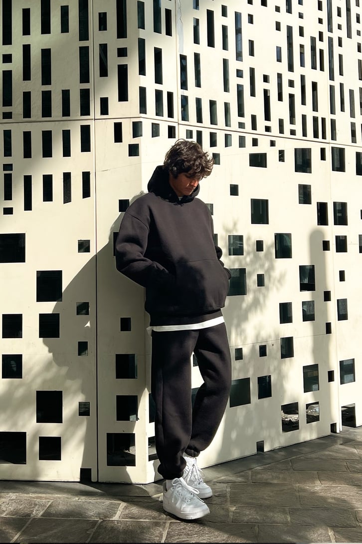 Basic Outfit Siyah Eşofman Takımı