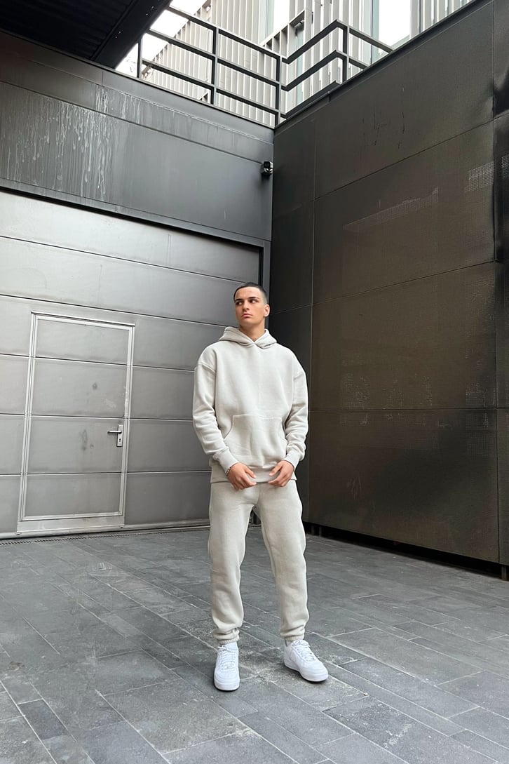Basic Outfit Taş Rengi Eşofman Takımı