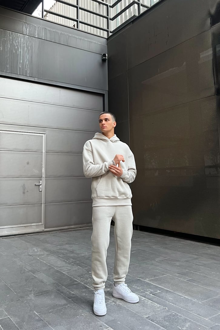 Basic Outfit Taş Rengi Eşofman Takımı