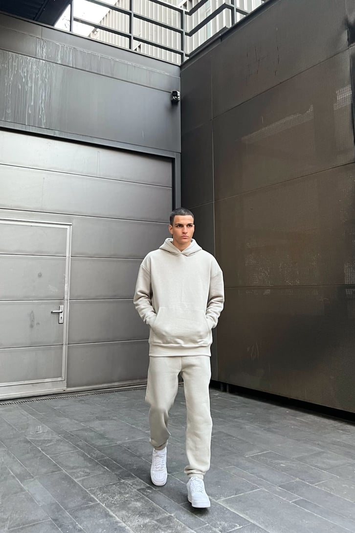 Basic Outfit Taş Rengi Eşofman Takımı