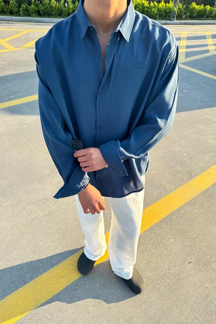 Basic Oversize Gömlek