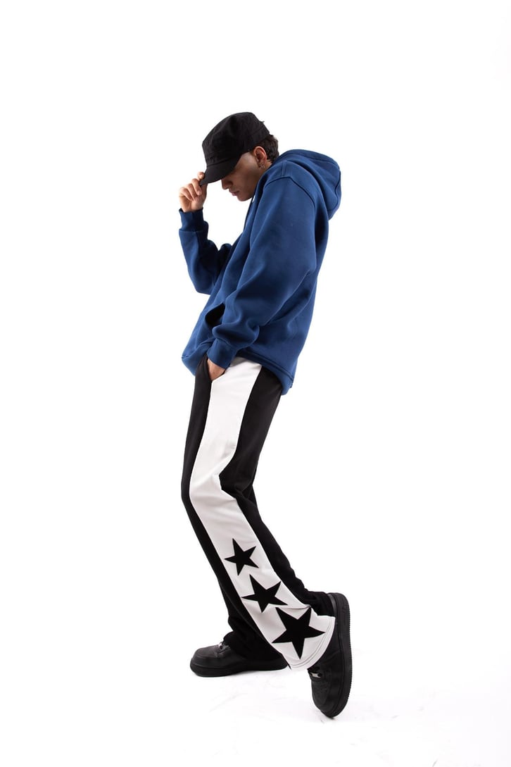 Basic Oversize Lacivert Hoodie