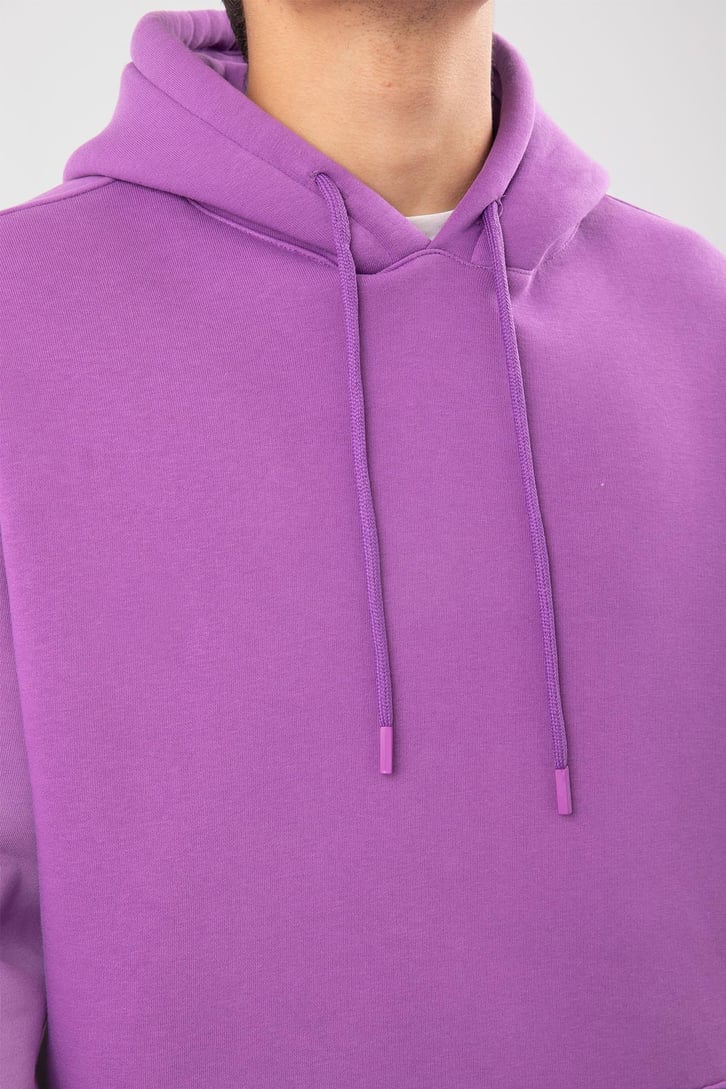 Basic Oversize Mor Hoodie