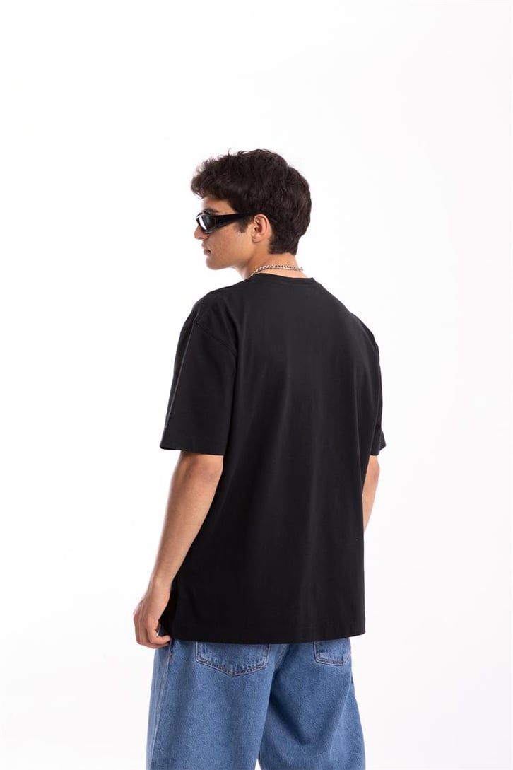 Basic Oversize Siyah Tshirt