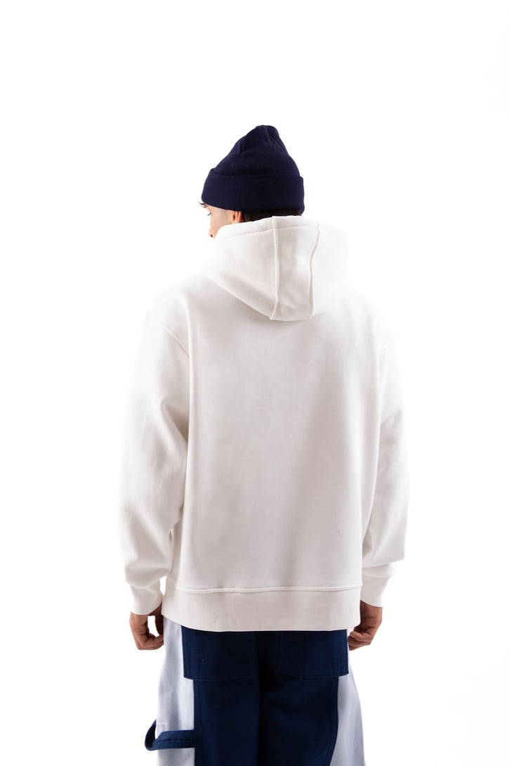Basic Oversize Yeşil Hoodie