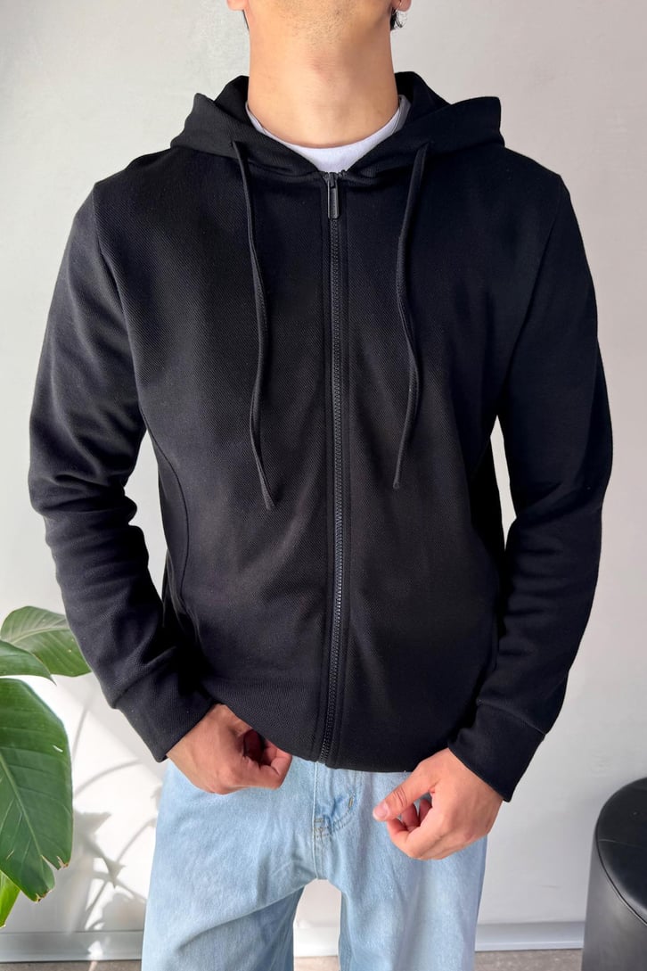 Basic Oversize Zip Hoodie