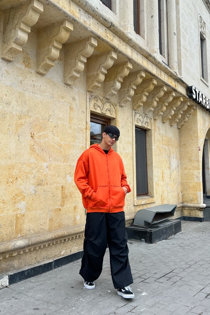 Basic Oversize Zipper Hoodie