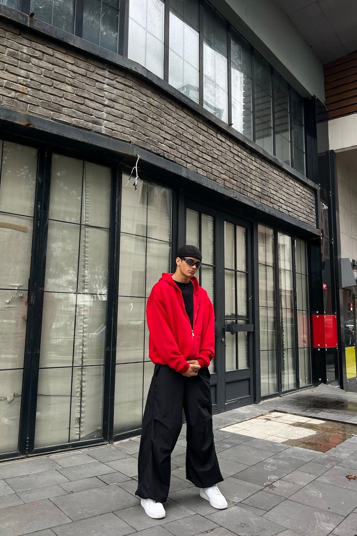 Basic Oversize Zipper Hoodie
