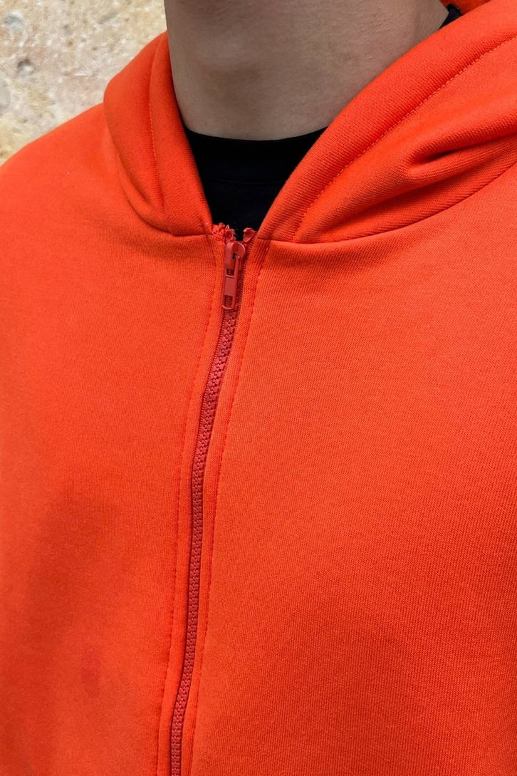 Basic Oversize Zipper Hoodie