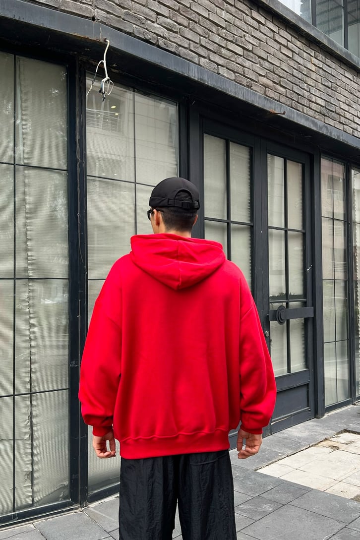 Basic Oversize Zipper Hoodie