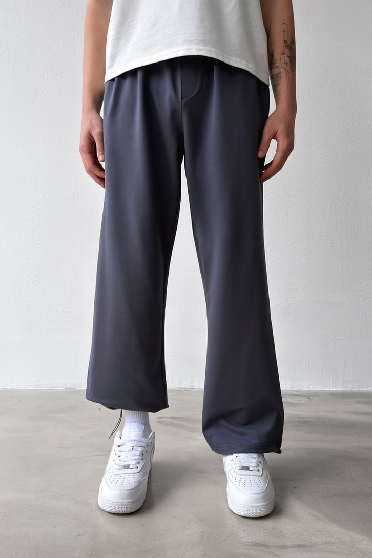 Basic Paça Stoper Antrasit Eşofman Altı