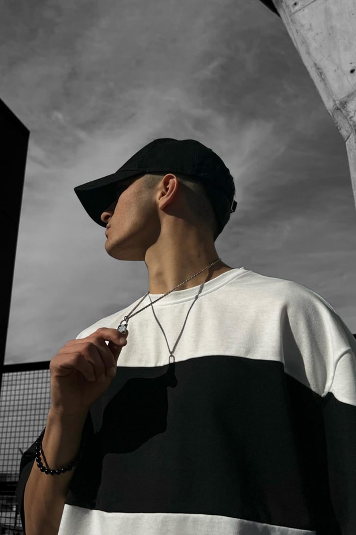 Basic Parçalı Oversize Tshirt