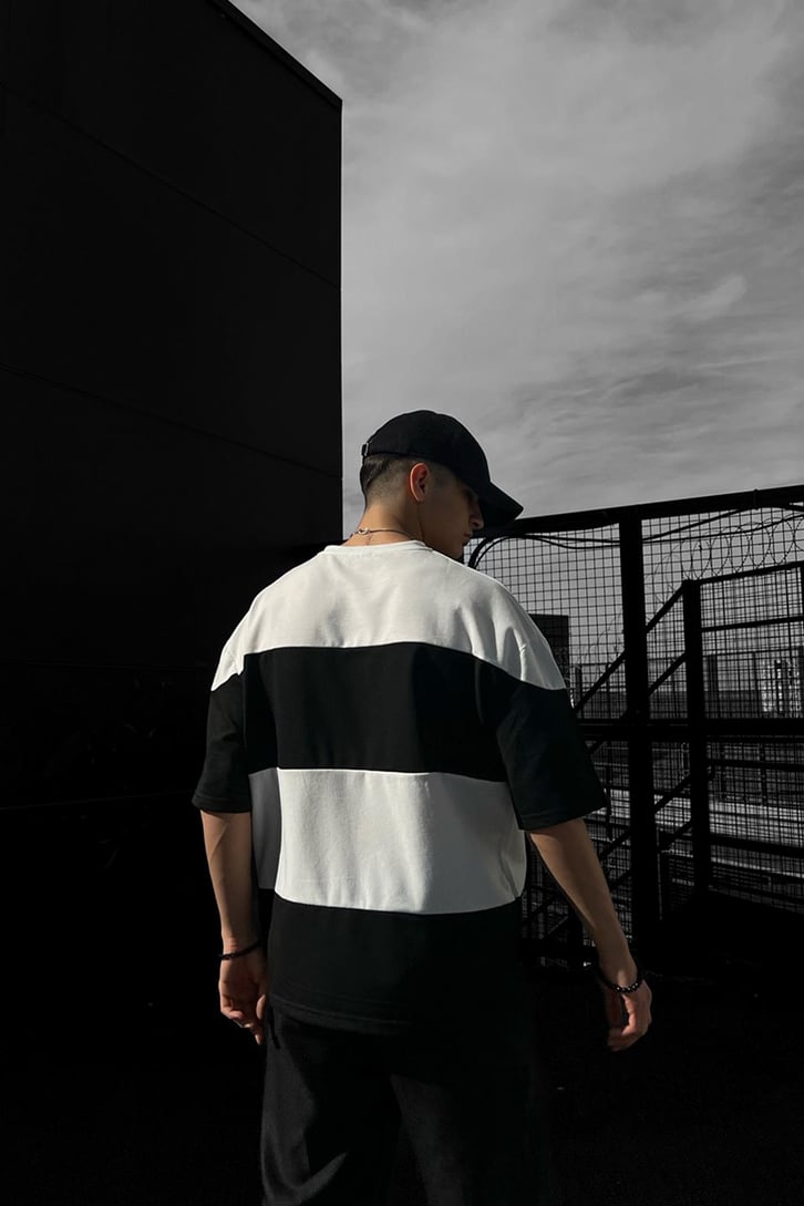 Basic Parçalı Oversize Tshirt