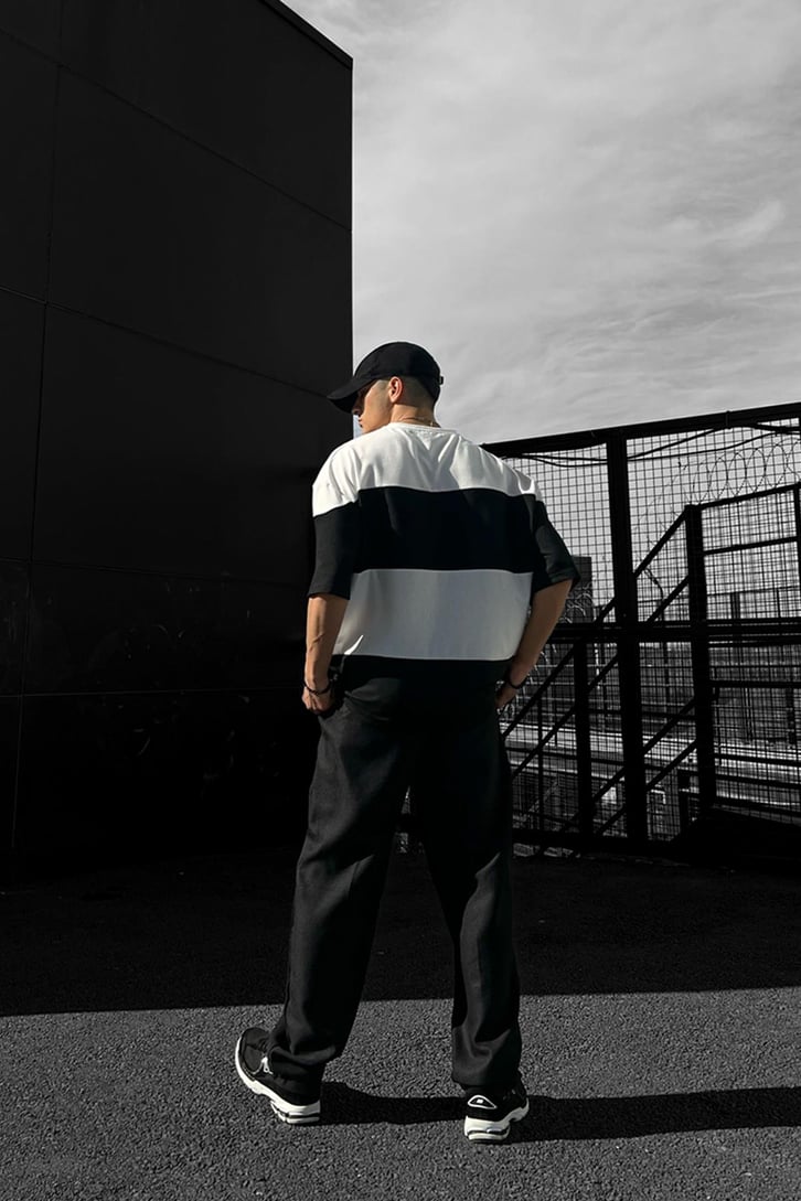 Basic Parçalı Oversize Tshirt