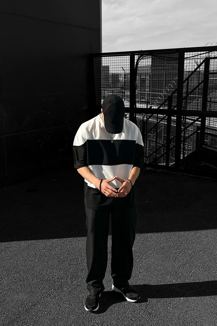 Basic Parçalı Oversize Tshirt