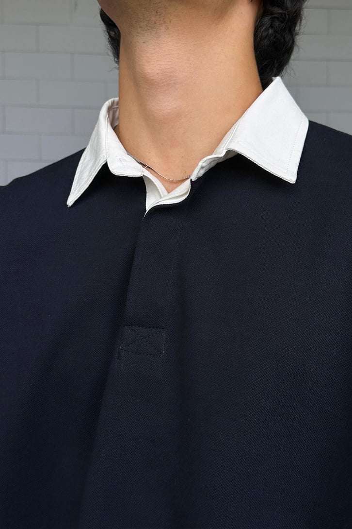Basic Polo Yaka Uzun Kol Tişört