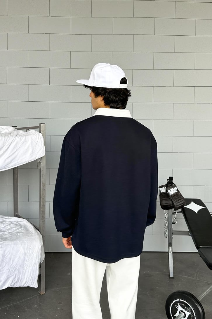 Basic Polo Yaka Uzun Kol Tişört