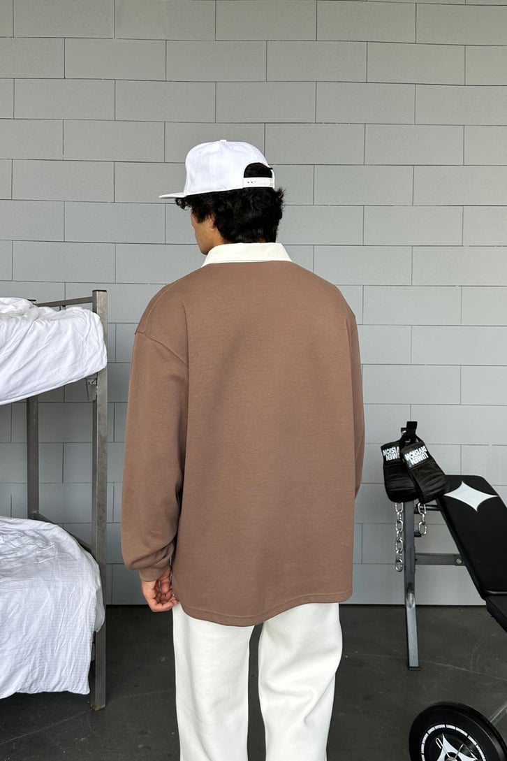 Basic Polo Yaka Uzun Kol Tişört