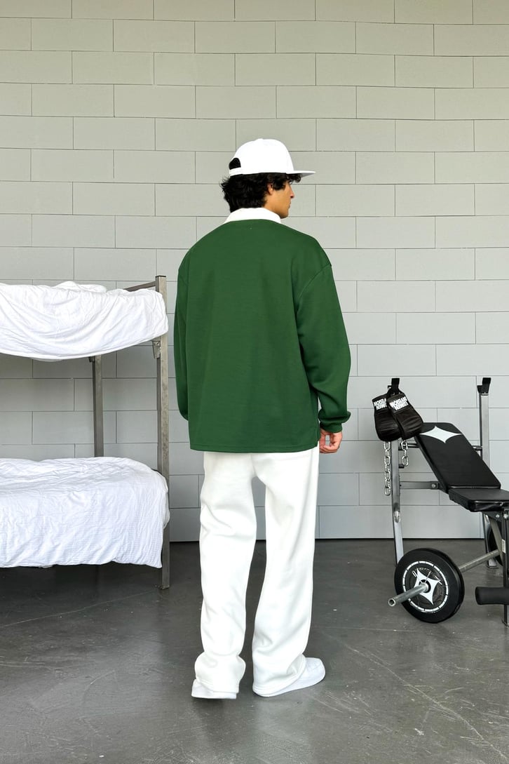 Basic Polo Yaka Uzun Kol Tişört