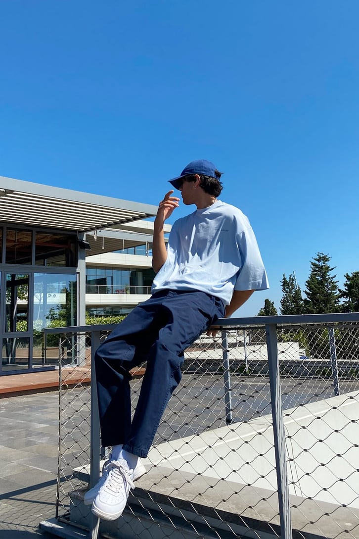 Basic  Regular Fit Keten Pantolon