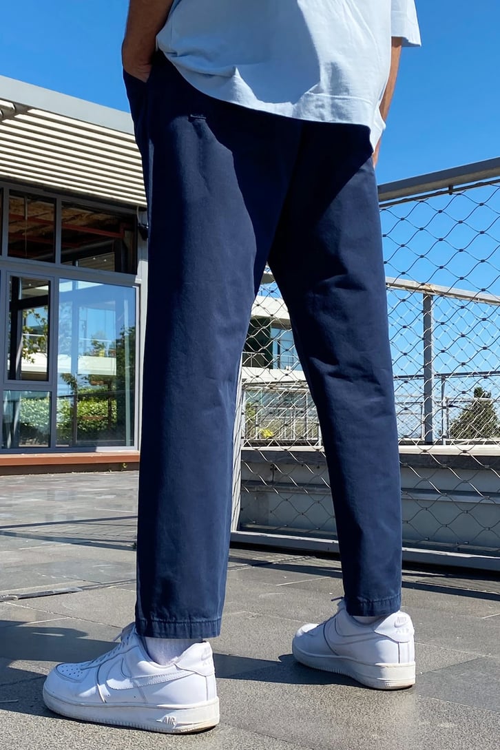 Basic  Regular Fit Keten Pantolon