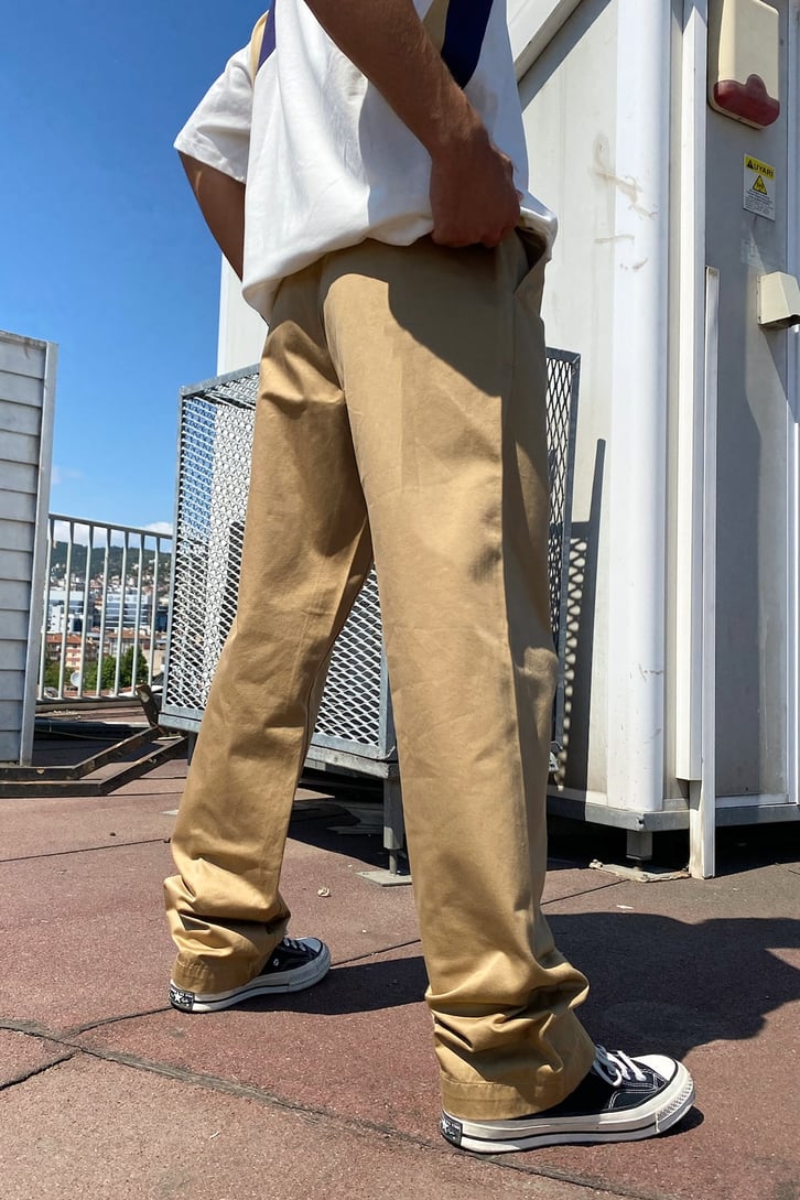 Basic  Regular Fit Keten Pantolon