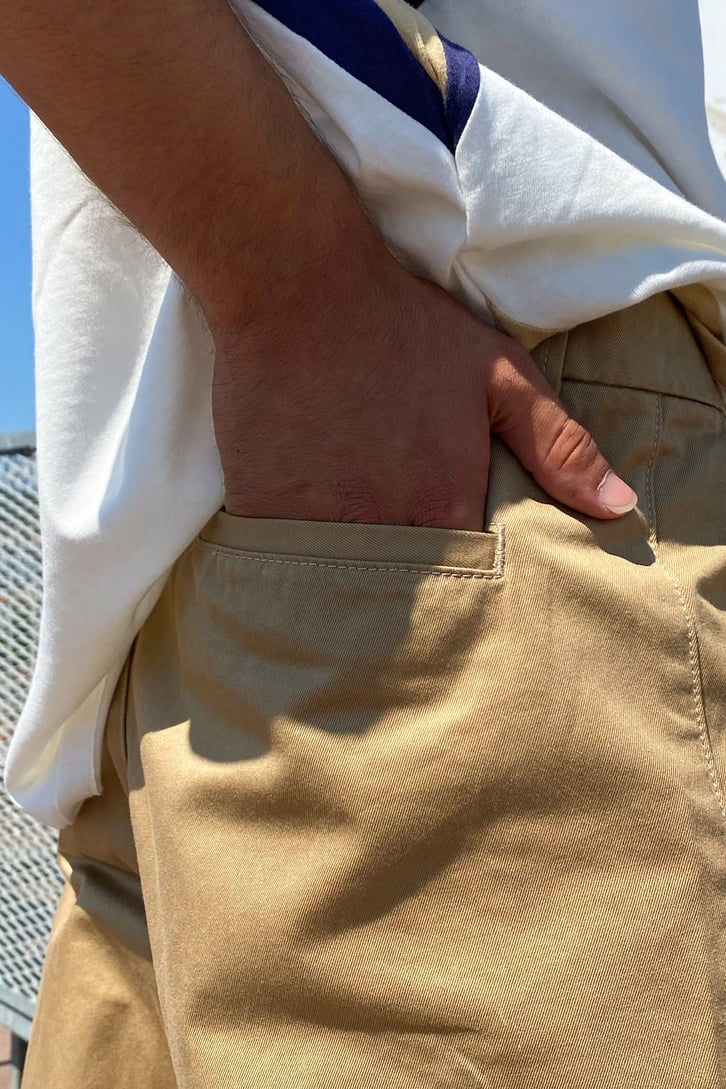 Basic  Regular Fit Keten Pantolon