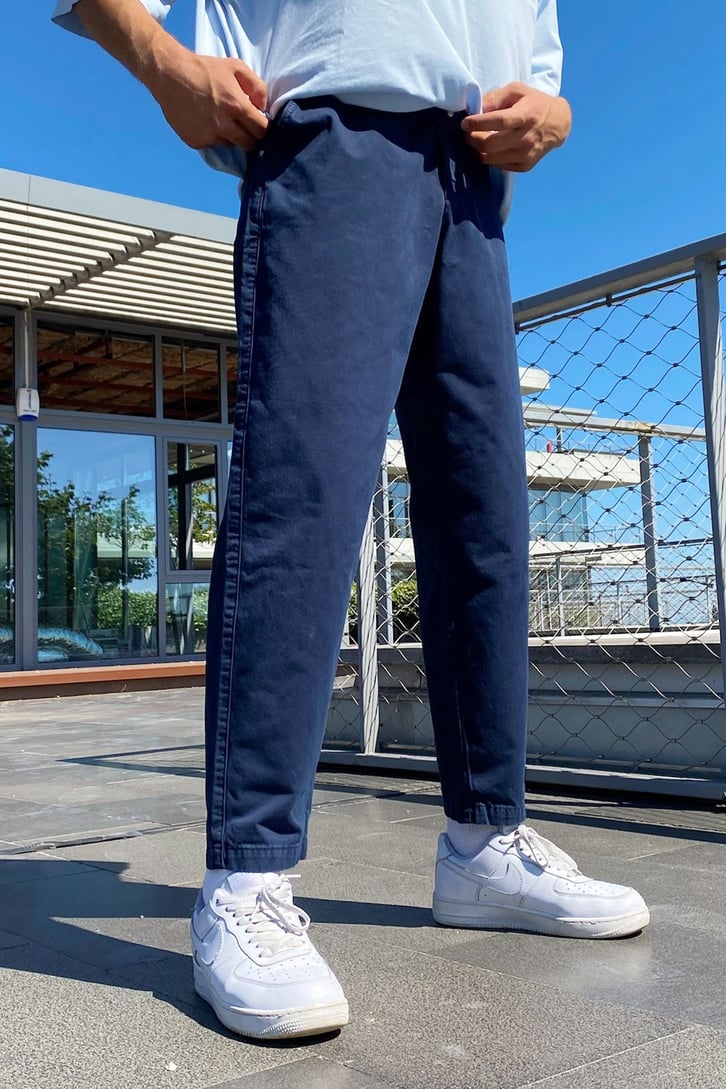 Basic  Regular Fit Keten Pantolon