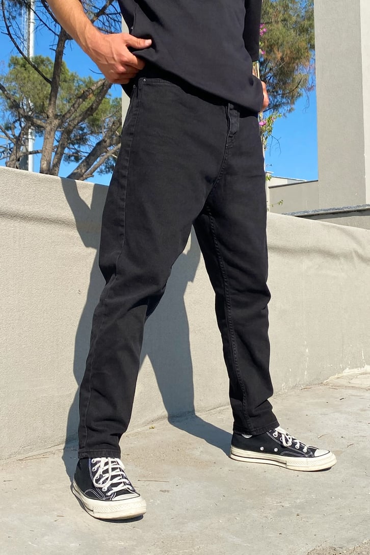 Basic Regular Fit Siyah Jean
