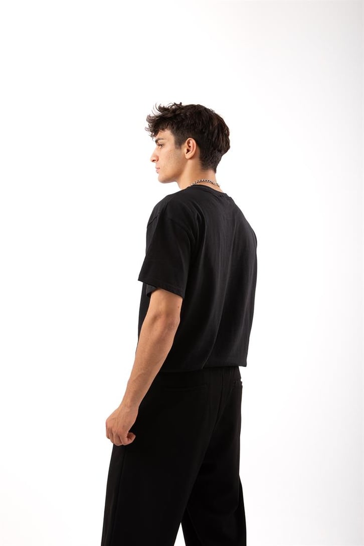 Basic Regular Fit Siyah Tişört