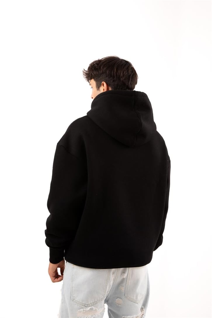 Basic Relax Fit Kırmızı Hoodie