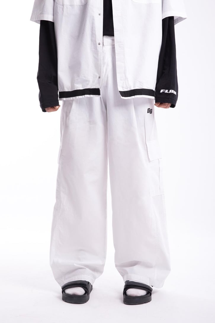 Basic  Relaxed Fit Poplin Kumaş Pantolon