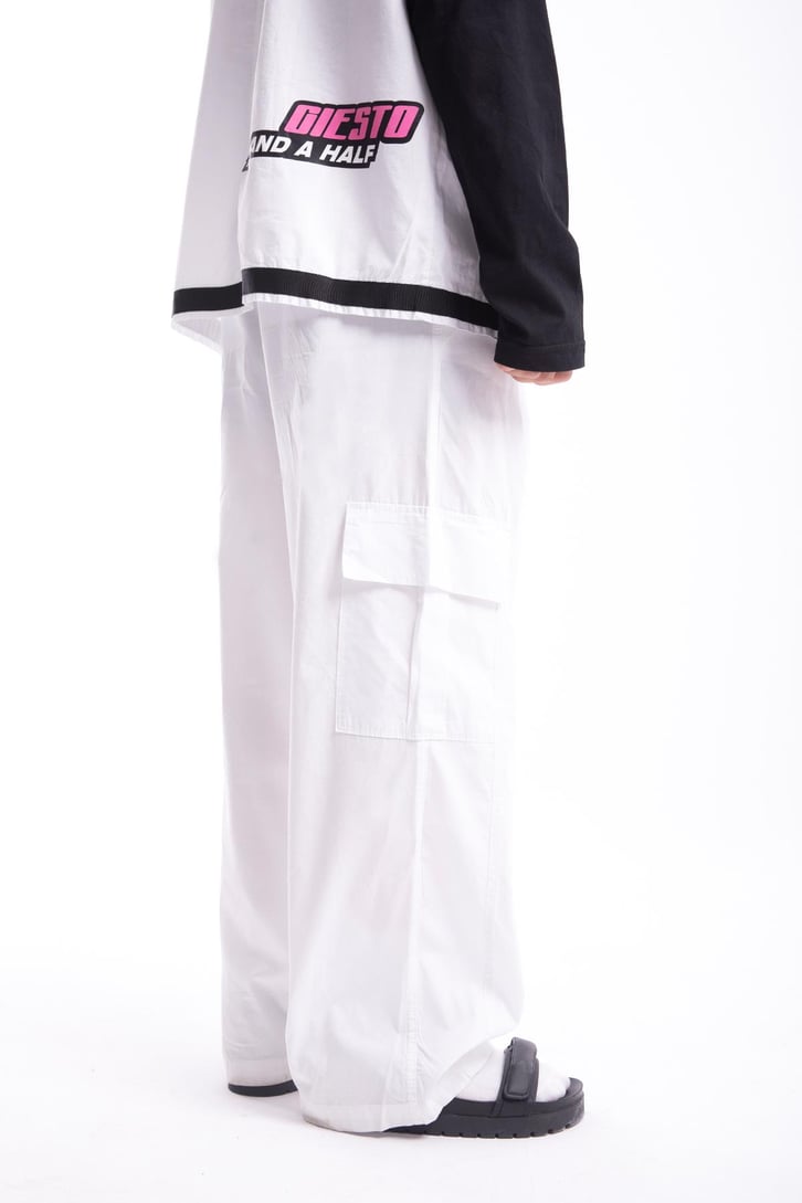 Basic  Relaxed Fit Poplin Kumaş Pantolon