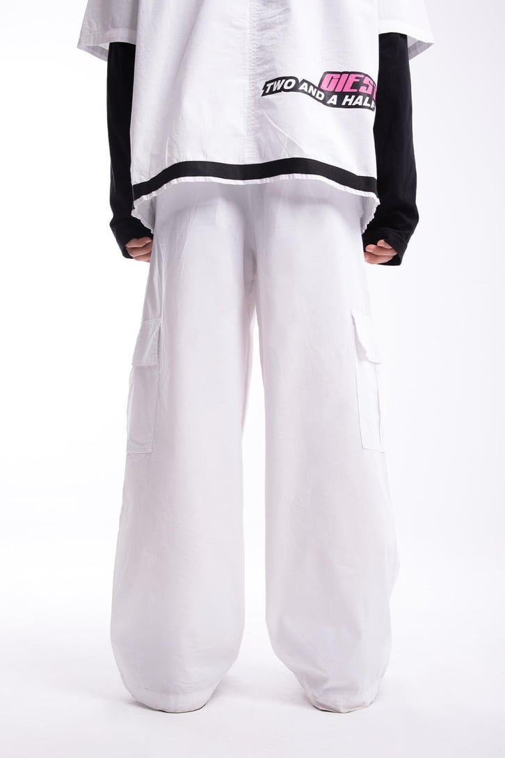 Basic  Relaxed Fit Poplin Kumaş Pantolon