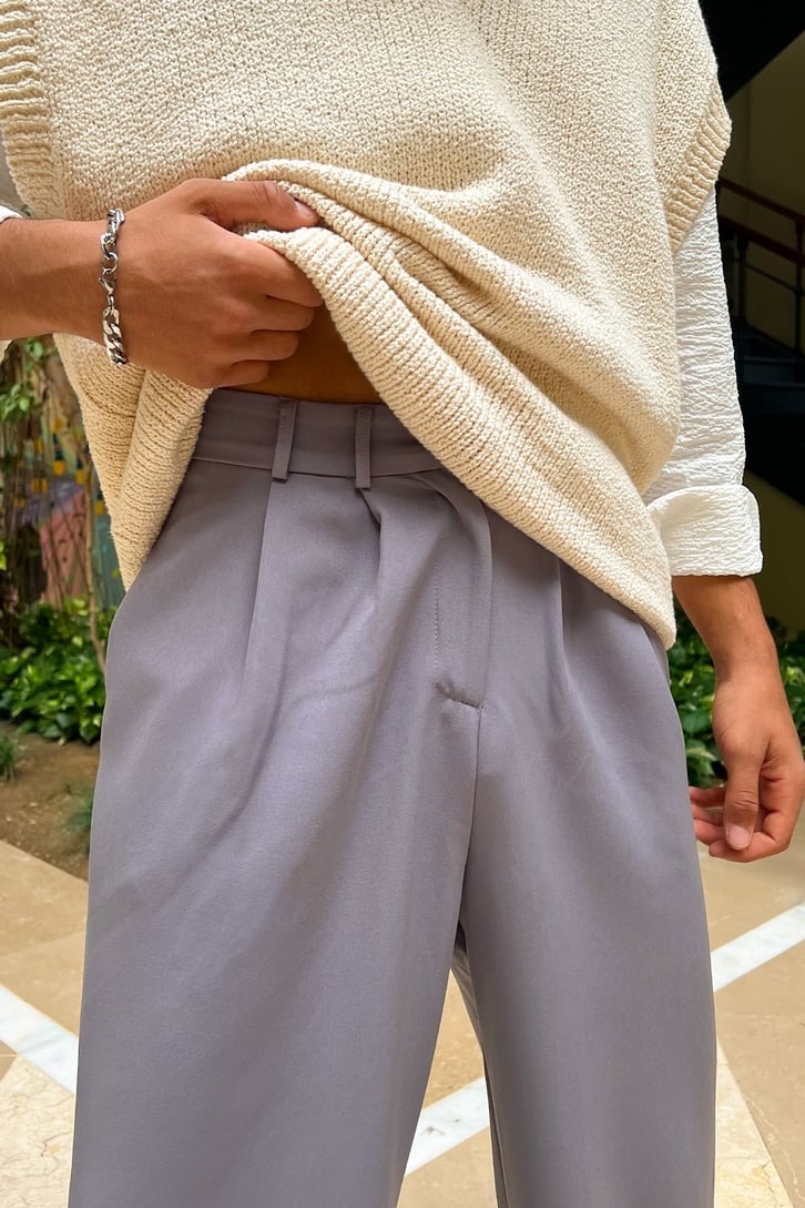 Basic Relaxed Kumaş Pantolon