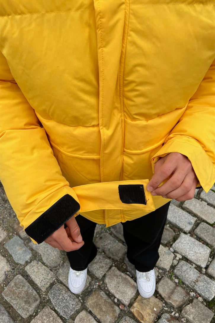 Basic Sarı Şişme Mont