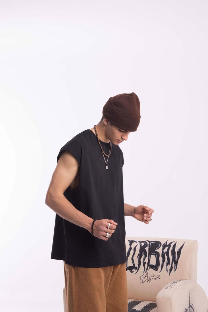 Basic Sıfır Kol Tshirt