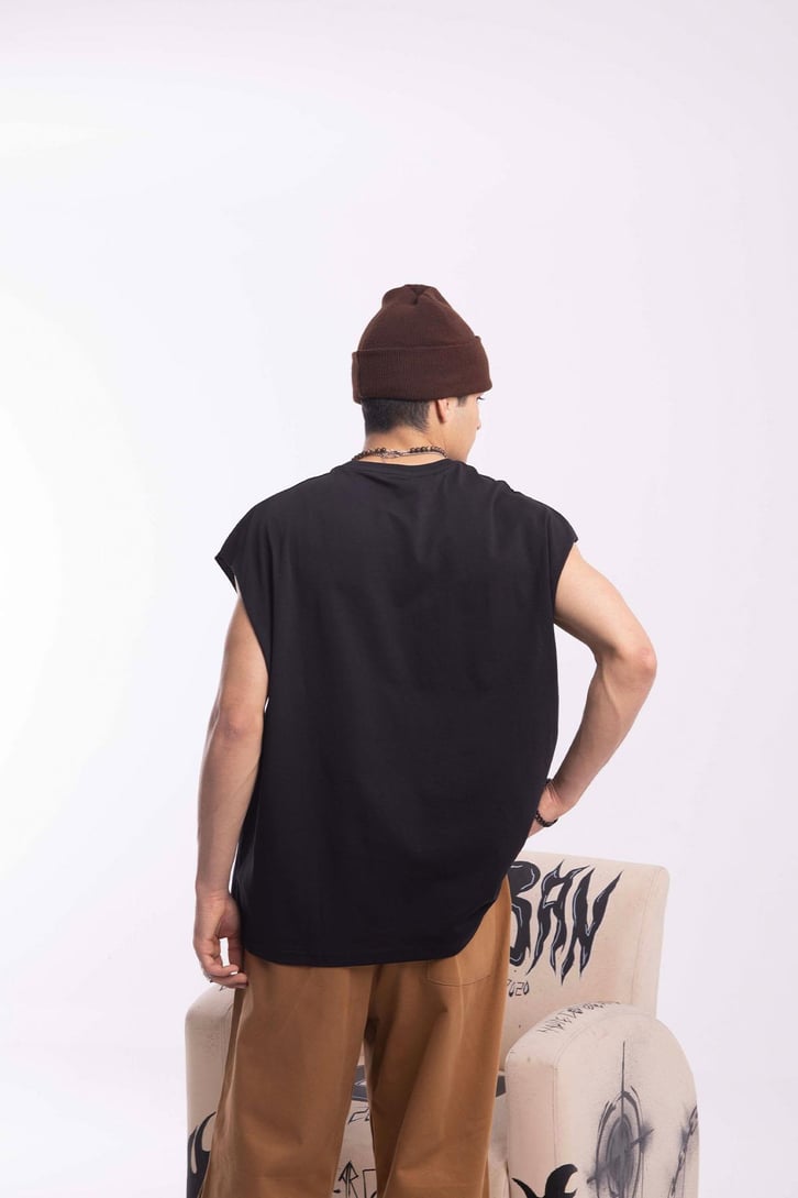 Basic Sıfır Kol Tshirt