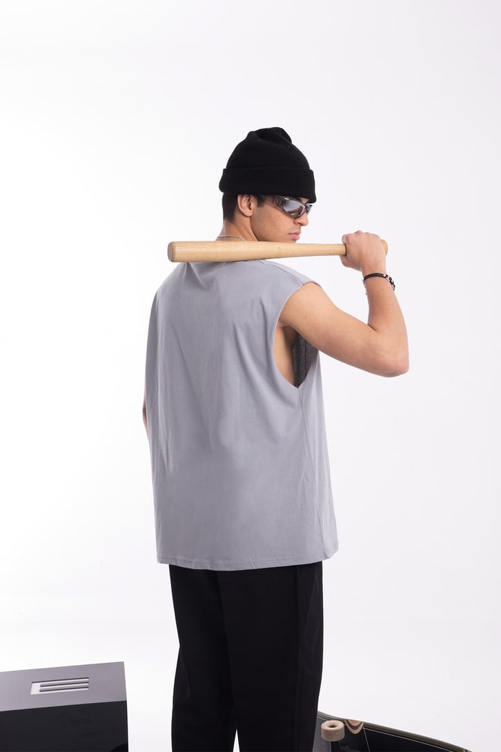 Basic Sıfır Kol Tshirt