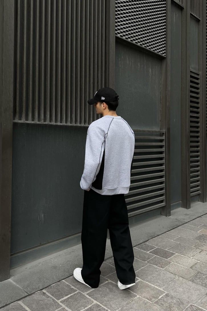Basic Siyah Baggy Jean