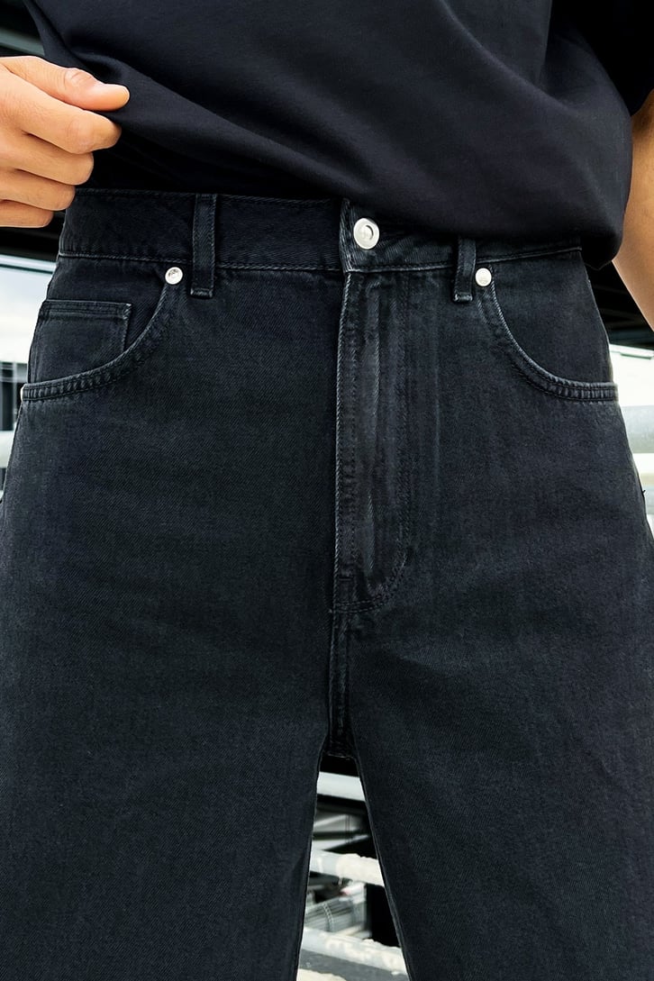 Basic Siyah Baggy Jean