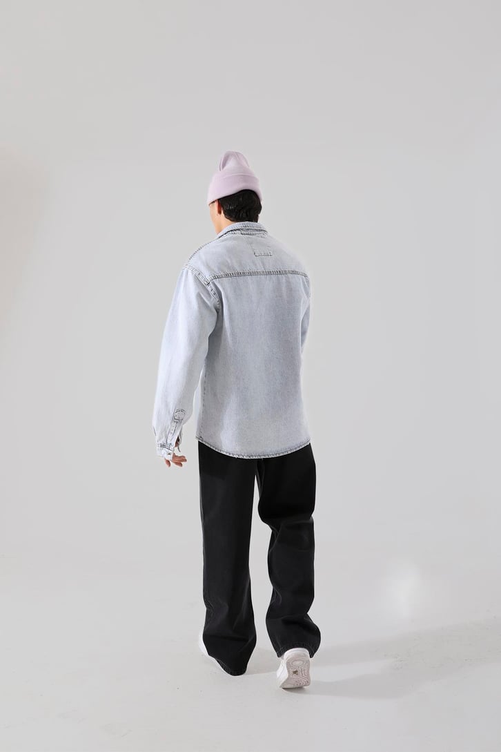 Basic Siyah Baggy Jean