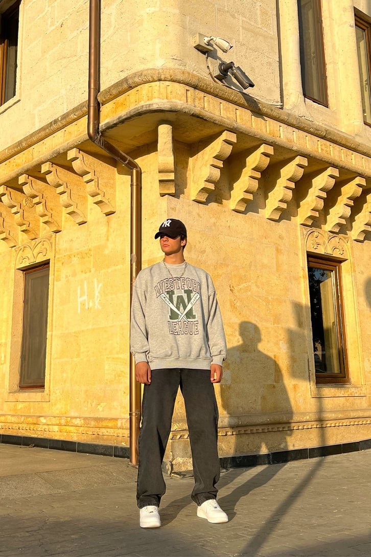 Basic Siyah Baggy Jean
