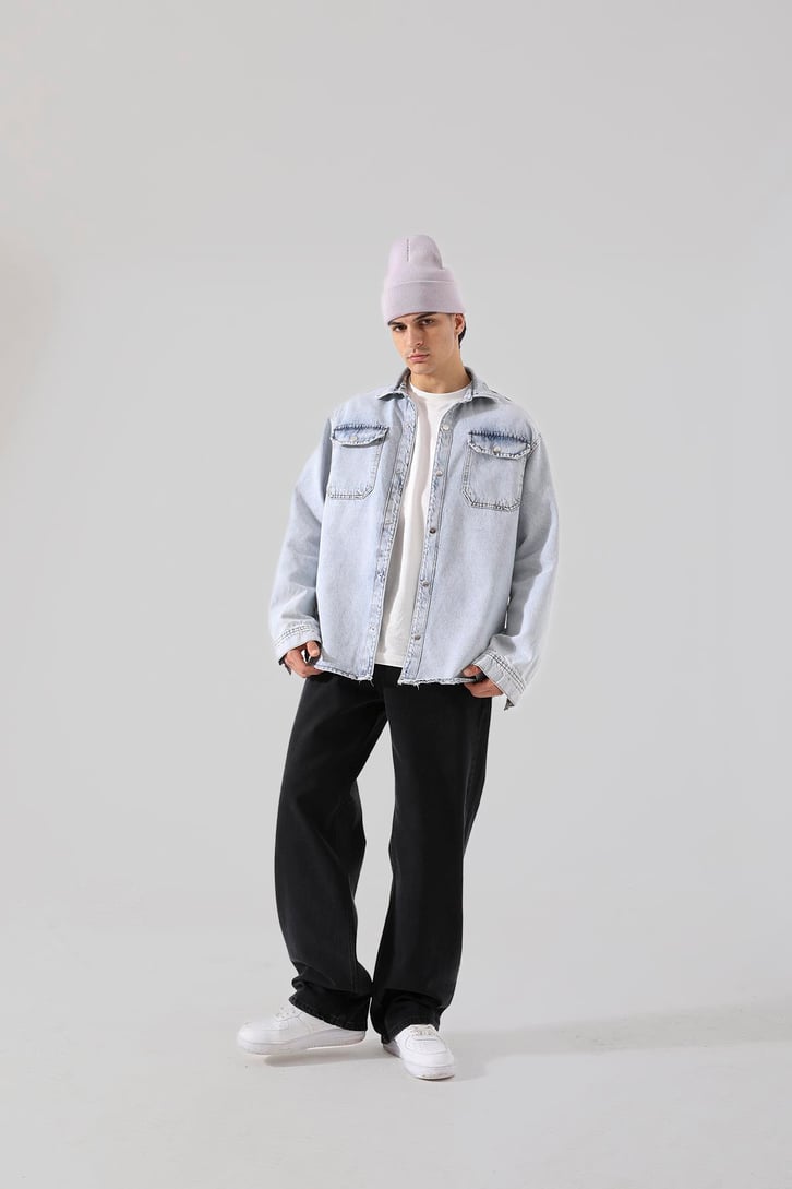 Basic Siyah Baggy Jean