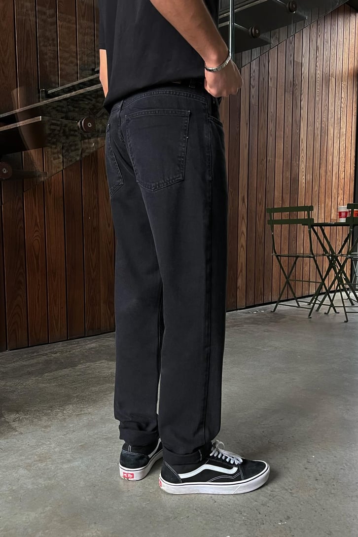 Basic Siyah Baggy Jean