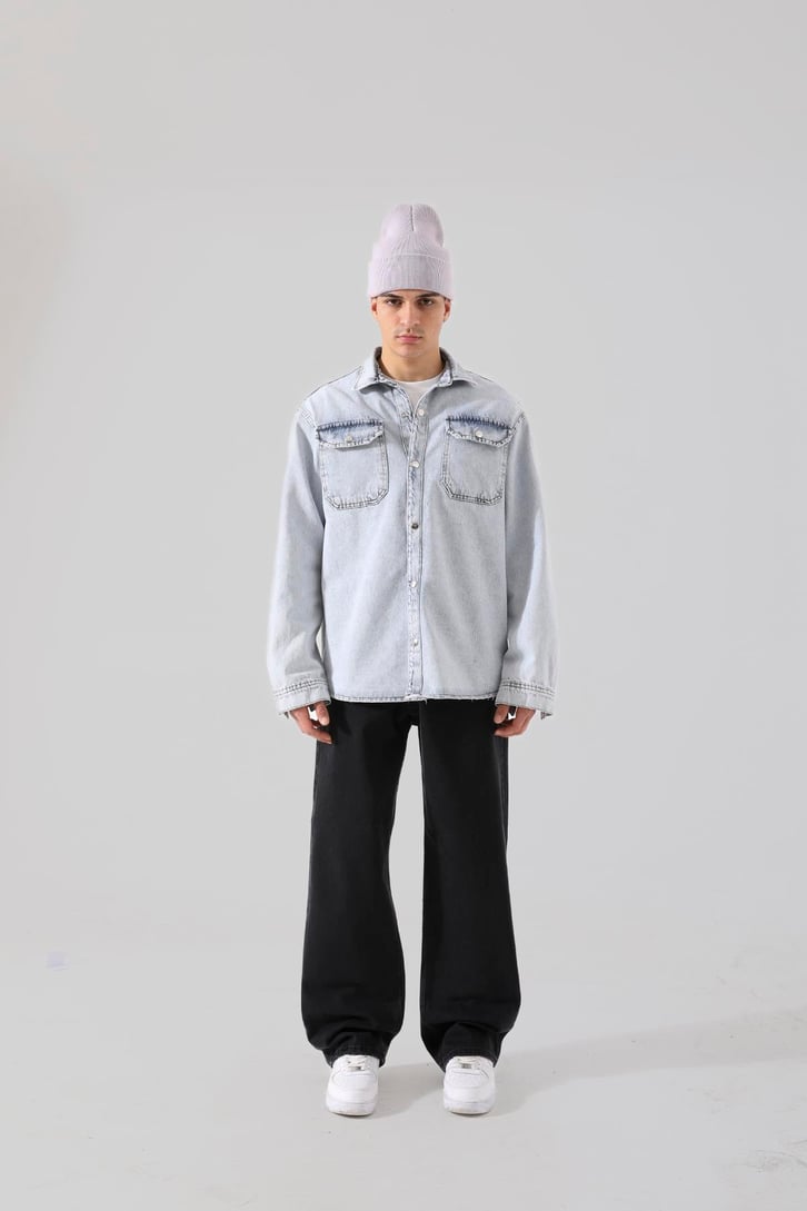 Basic Siyah Baggy Jean
